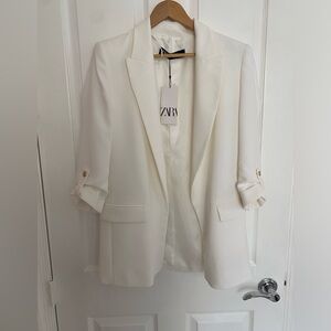 NWT White Zara Blazer